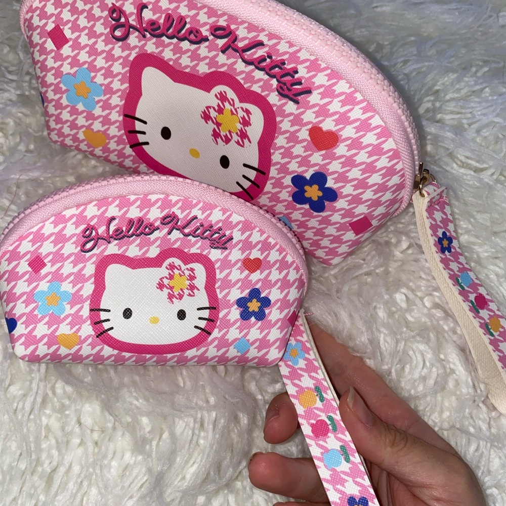 Hello Kitty Pink Floral Bag Set